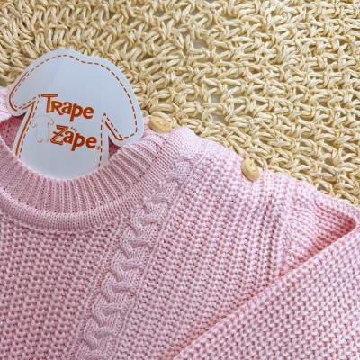 Blusa de Linha Ponto Alto Fechado - Rosa